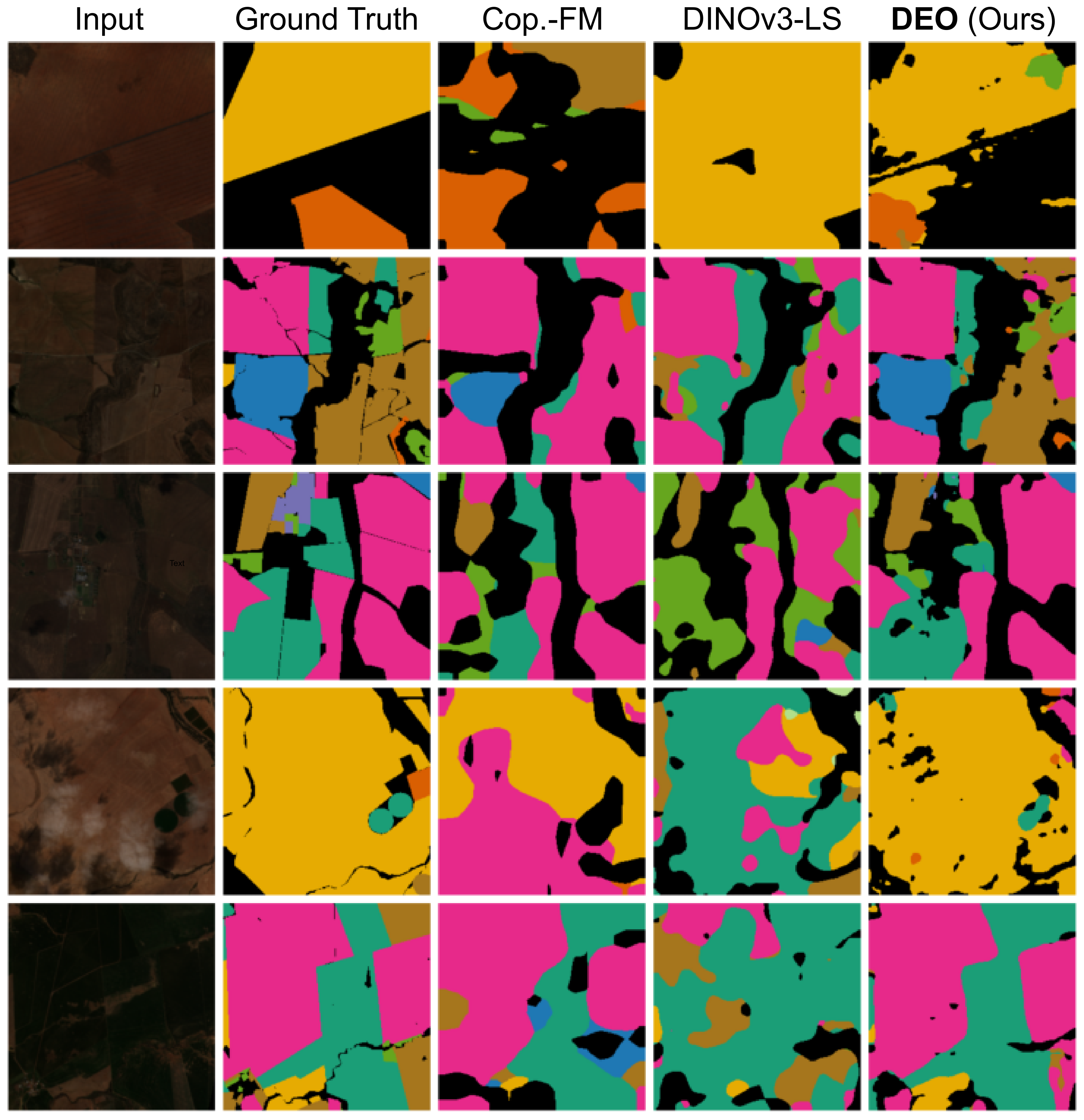 Crop segmentation qualitative result